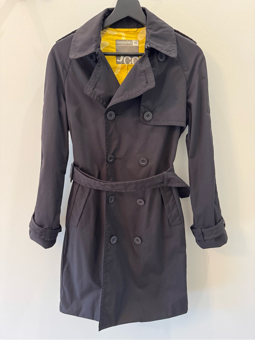 Aritzia Community Black Trenchcoat Size Extra Small